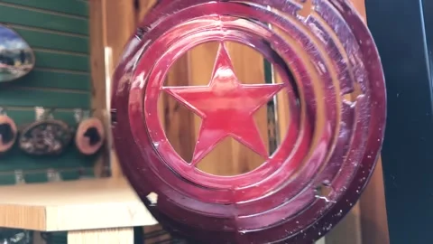 Star Windspinner Close-Up Stock Footage 247284123