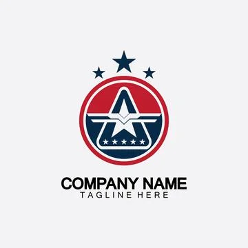 Star with wing logo icon vector illustration design template イラスト素材