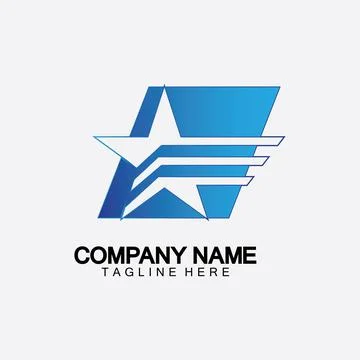 Star with wing logo icon vector illustration design template Illustrazione stock
