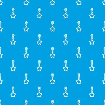 Star zip pattern seamless blue Stock Illustration