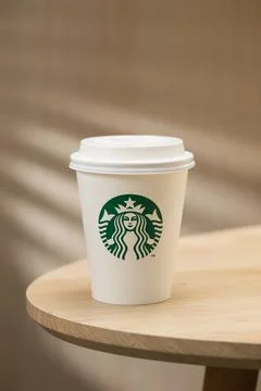 A Starbucks coffee cup Stock Photos