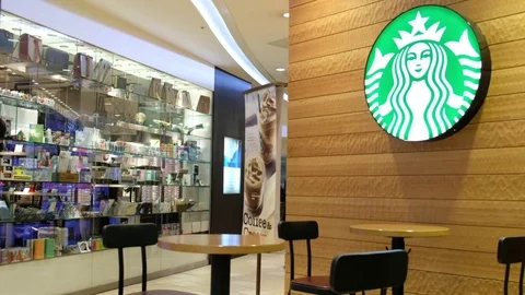 Starbucks Coffeehouse Stock Footage 84451471