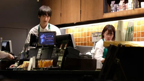 Starbucks Coffeehouse Video stock 84620566