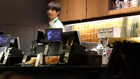 Starbucks Coffeehouse Video stock 84620614