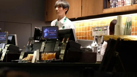 Starbucks Coffeehouse Stock Footage 84620625