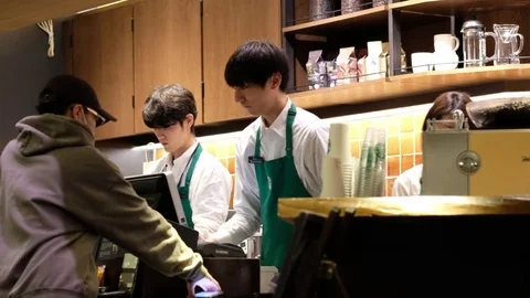 Starbucks Coffeehouse Stock Footage 84620672