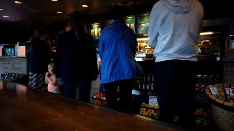 Starbucks Time Lapse Vídeo Stock 114625494