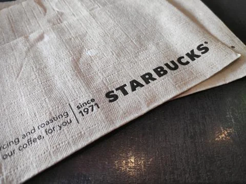 Starbucks tissue Stock Photos
