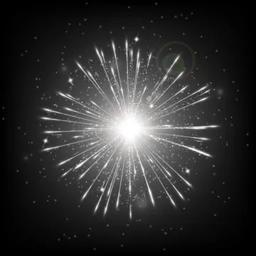 Starburst background black Stock Illustration