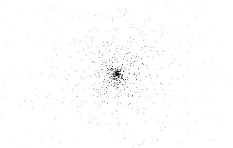 Starburst Dot Explosion Minimalist Vector Art Stock Illustration