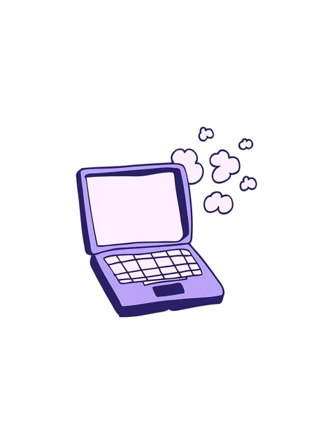 Starburst effect animation of cartoon computer Stock Footage 324323377