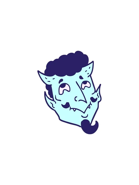 Starburst effect animation of cartoon devil face 動画素材 324239254