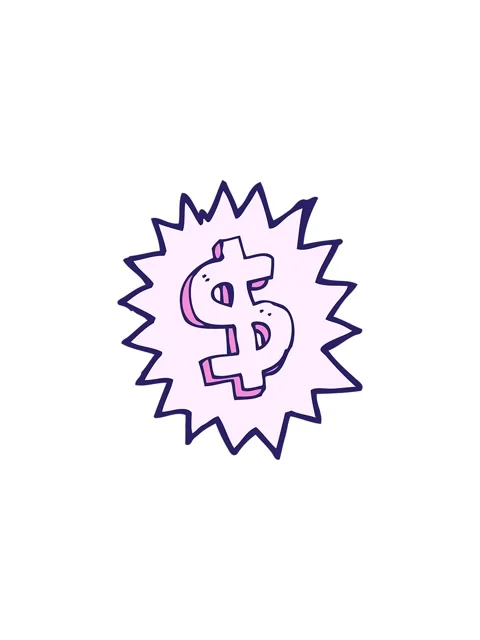Starburst effect animation of cartoon dollar symbol Stock Footage 324363694