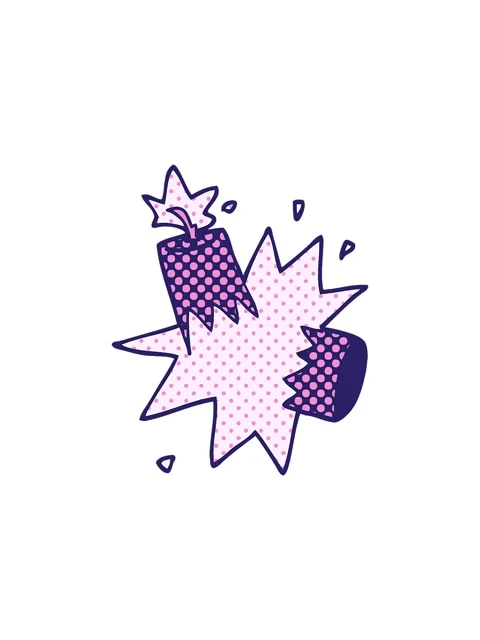 Starburst effect animation of cartoon doodle dynamite Vídeo Stock 324049036