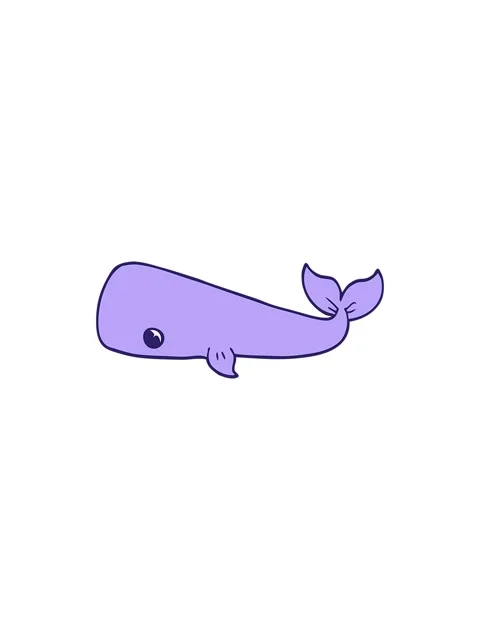 Starburst effect animation of cartoon doodle whale Stock Footage 324363498