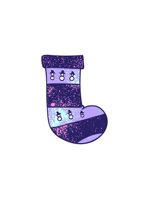 Starburst effect animation of cartoon doodle christmas stockings Stock Footage 324416117