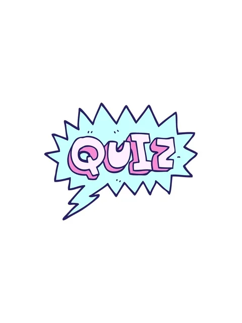 Starburst effect animation of cartoon doodle font quiz Stock Footage 324455128