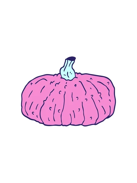 Starburst effect animation of cartoon doodle pumpkin Stock Footage 324470756