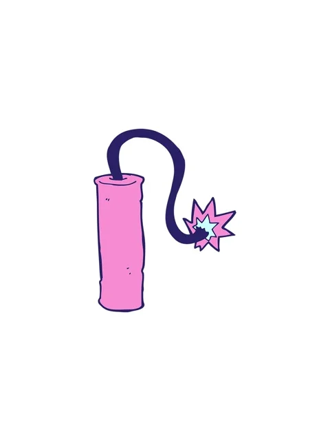 Starburst effect animation of cartoon dynamite Stock Footage 324091312