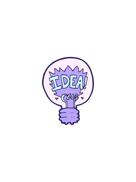 Starburst effect animation of cartoon idea light bulb symbol Stock Footage 324254789