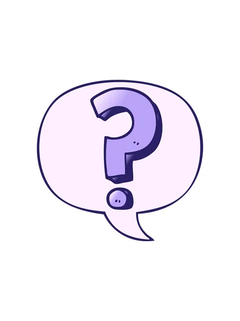 Starburst effect animation of cartoon question mark with speech bubble in s.. Video stock 324185567