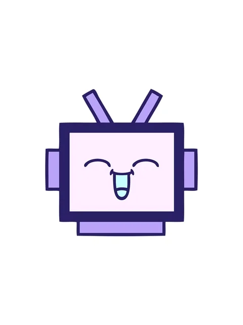 Starburst effect animation of a cartoon of a robot head Stock Footage 324098050