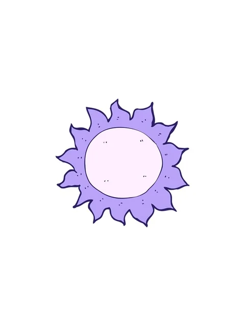 Starburst effect animation of cartoon sun Stock Footage 324328352