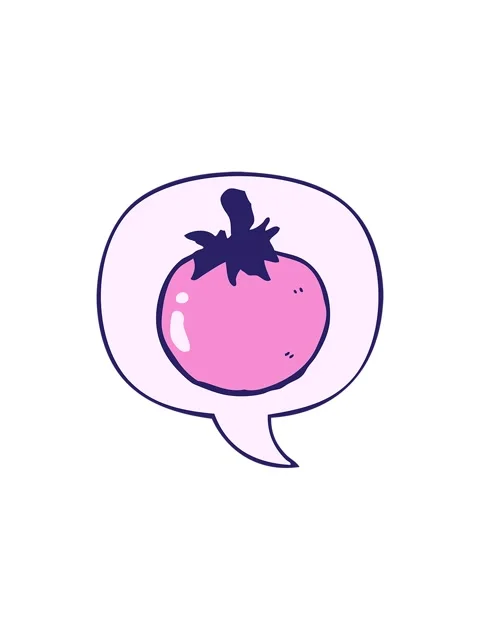 Starburst effect animation of cartoon tomato with speech bubble Stock Footage 324273970