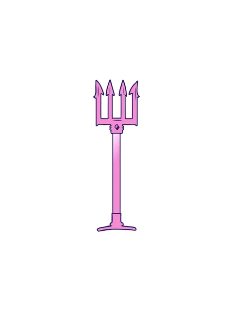 Starburst effect animation of cartoon trident Video stock 324100406