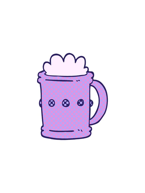 Starburst effect animation of comic book style cartoon beer tankard Stock Footage 324260962