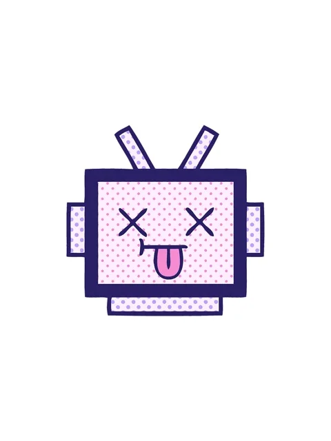 Starburst effect animation of comic book style cartoon of a robot head Stock Footage 324387396