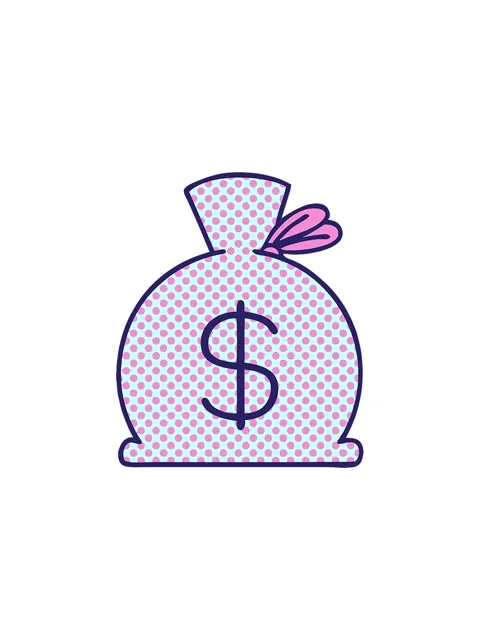 Starburst effect animation of comic book style cartoon of a bag of money Stock Footage 324416041