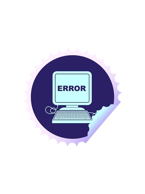 Starburst effect animation of computer error vector illustration circular p.. Stock Footage 324121531