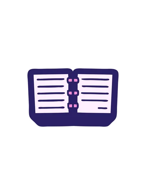 Starburst effect animation of cute cartoon of a stack of diaries Stock Footage 324291134