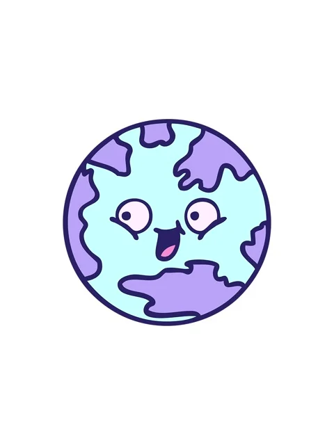 Starburst effect animation of cute planet earth 스톡 동영상 324365879