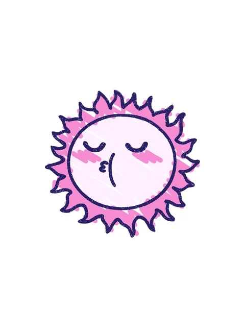 Starburst effect animation of Cute Sun Chalk Drawing Stock Footage 324063831