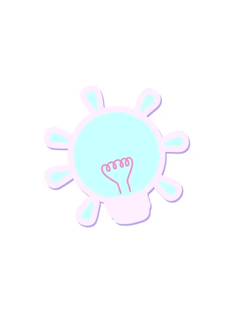 Starburst effect animation of electric light bulb sticker Stock Footage 324413128