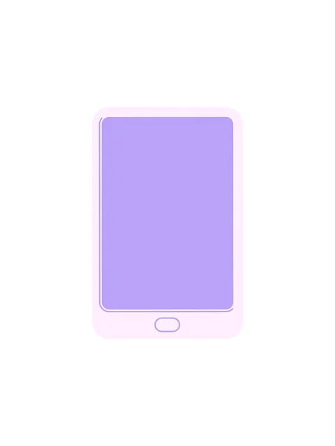 Starburst effect animation of Flat colour illustration of a tablet computer Video stock 323595556