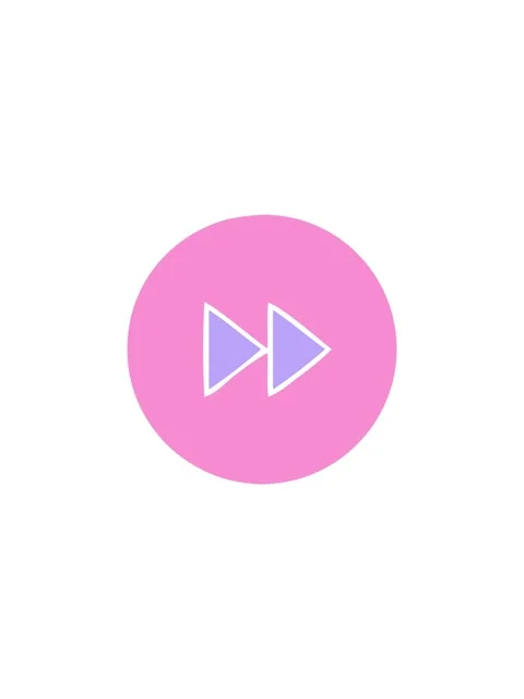 Starburst effect animation of flat symbol of a fast forward button icon Stock Footage 324465010