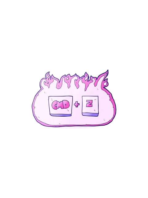 Starburst effect animation of freehand drawn cartoon command Z function 스톡 동영상 324298432