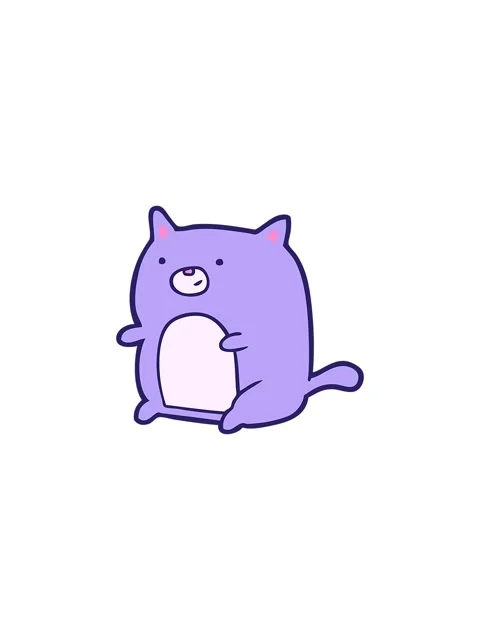 Starburst effect animation of a fun cartoon cat Stock Footage 324114367
