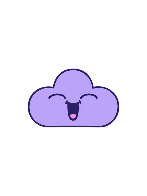 Starburst effect animation of gradient cartoon of a storm cloud Stock Footage 324207457