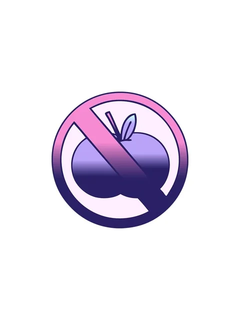 Starburst effect animation of gradient shaded cartoon of a no fruit allowed.. Stock Footage 324148113