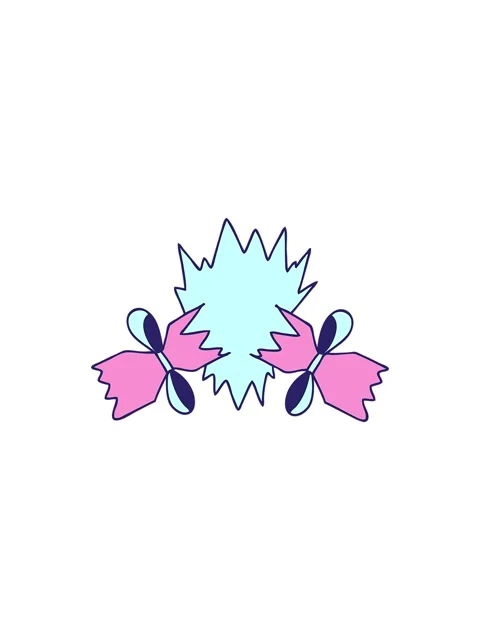 Starburst effect animation of hand drawn quirky cartoon pulled cracker Stock Footage 324393946