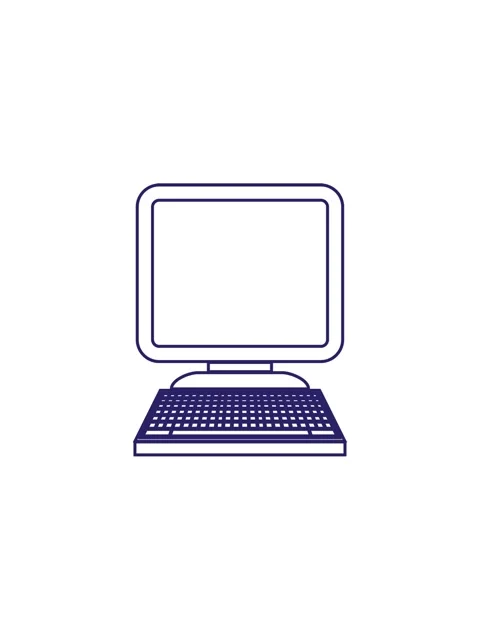 Starburst effect animation of illustration of a computer icon Stock Footage 324367659