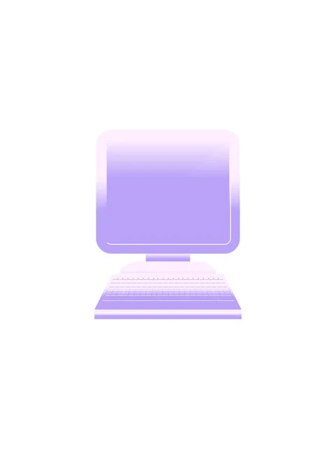 Starburst effect animation of illustration of a computer in flat colour Stock Footage 324478069