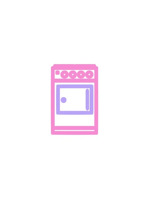 Starburst effect animation of kitchen cooker symbol icon Stock Footage 324287307