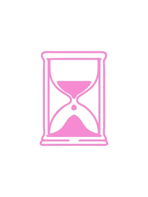 Starburst effect animation of line doodle of an hourglass running sand icon Stock Footage 324186974