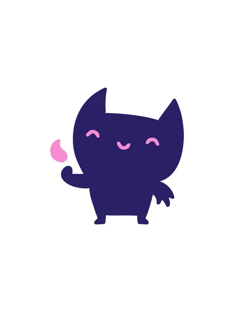 Starburst effect animation of little devil Stock Footage 324131190