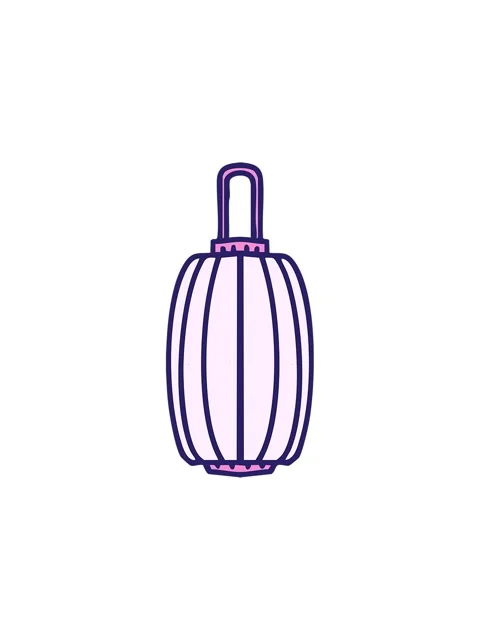 Starburst effect animation of a long hanging paper lantern 動画素材 324067364